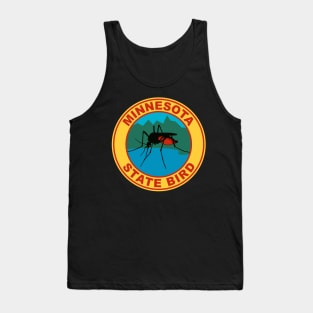 Funny Minnesota Mosquito State Bird Tank Top